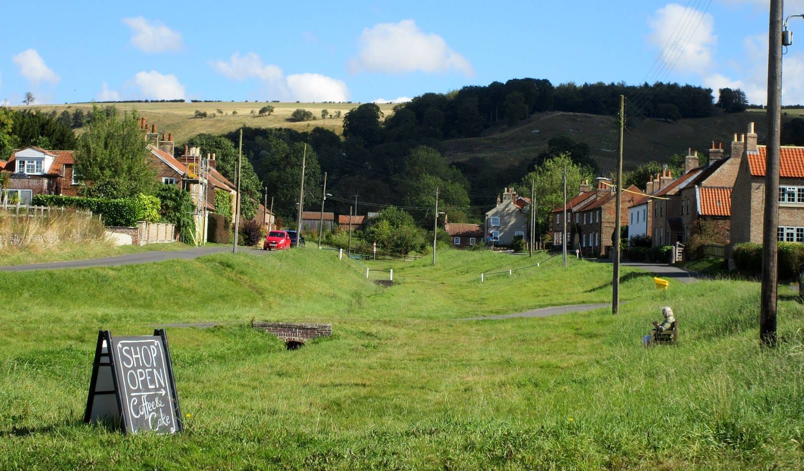 the green outside Bishop Wilton Community Shop